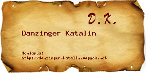 Danzinger Katalin névjegykártya